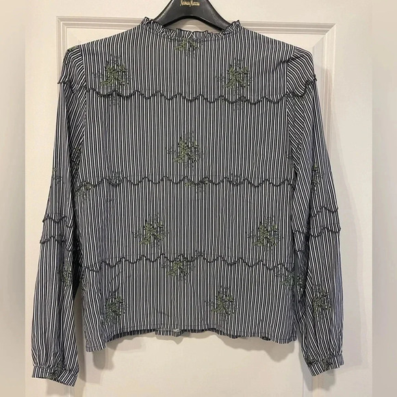 Dolan Stella Embroidered Blouse Small - Picture 6 of 9